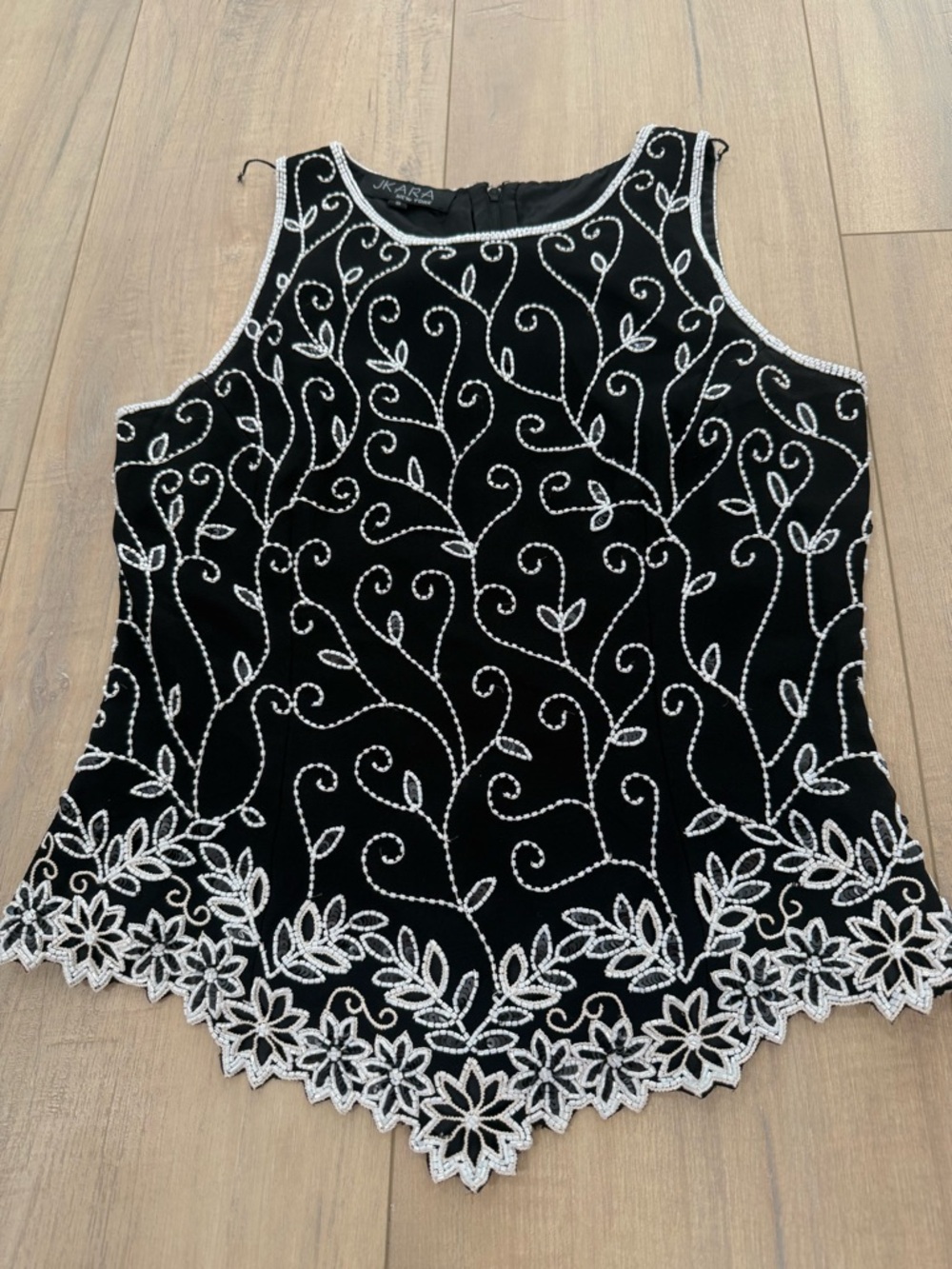 Vintage JKARA Beaded Top